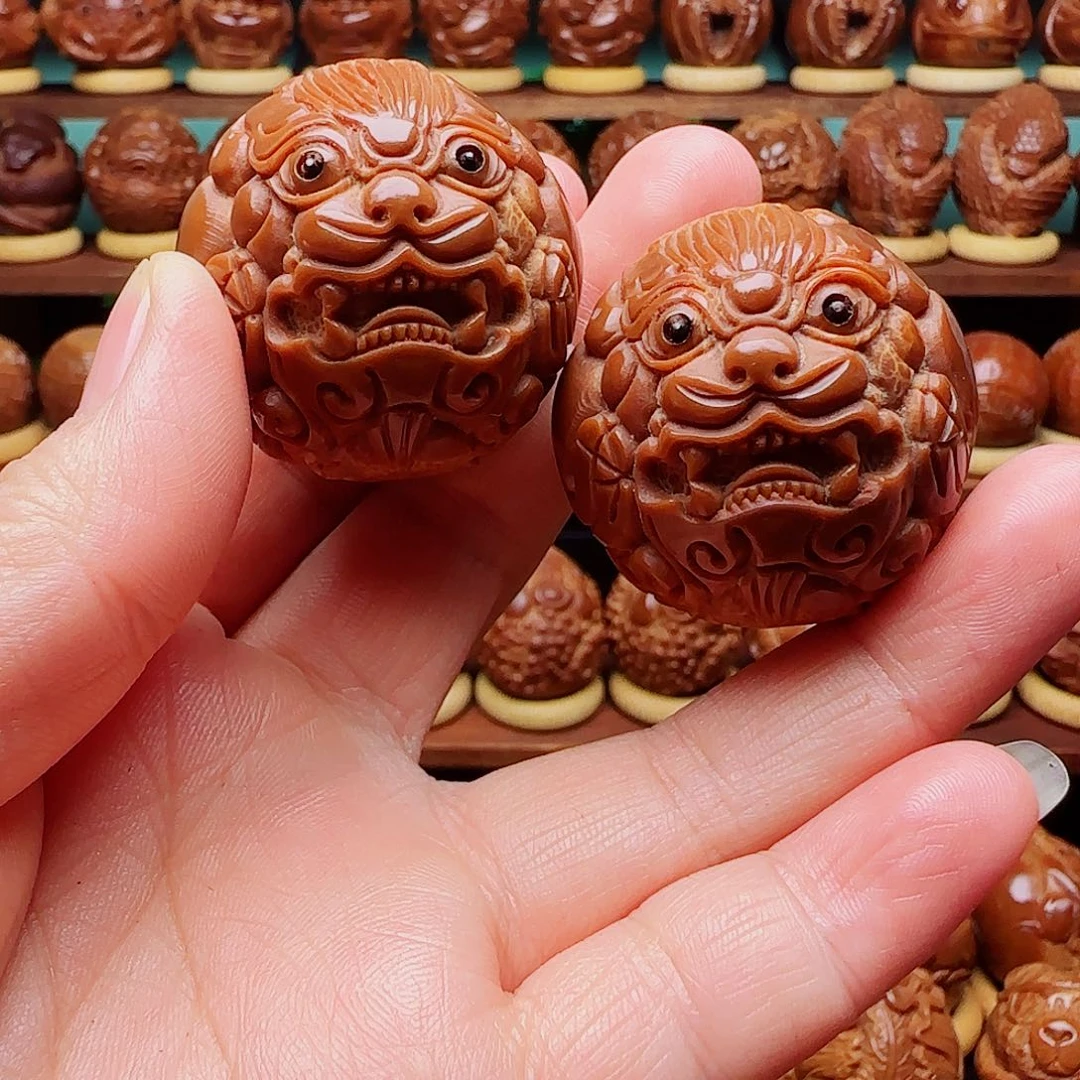 橄榄核手串/手链浮*貔貅一对