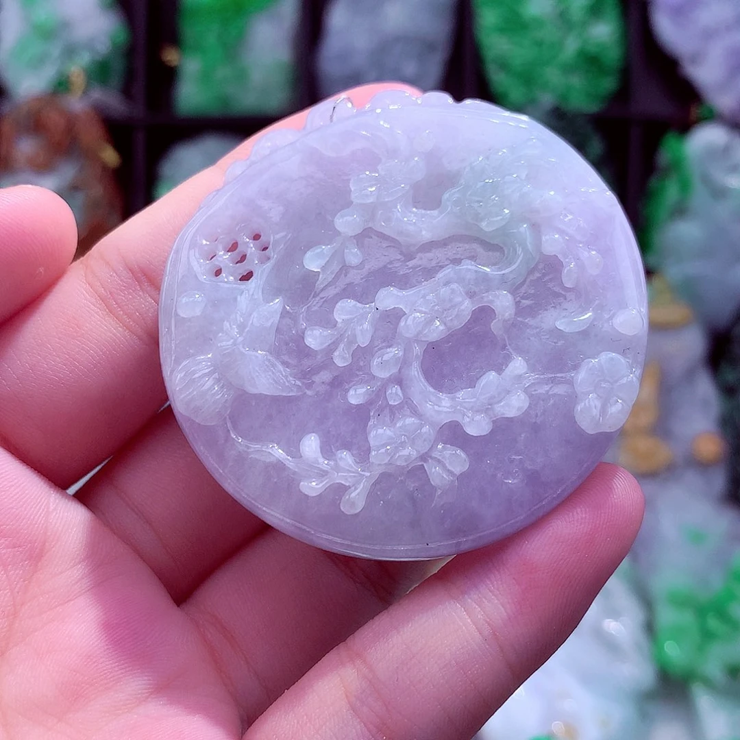 翡翠未镶嵌颈饰挂件