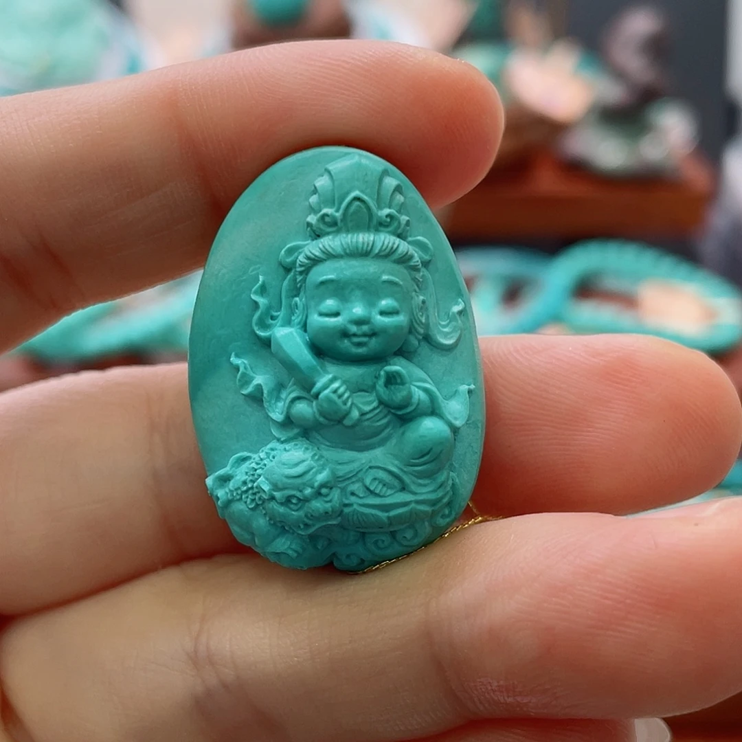 未镶嵌绿松石珠宝半成品