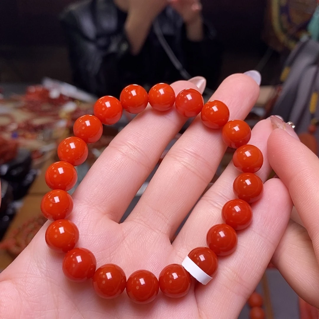 南红玛瑙手串未镶嵌9mm