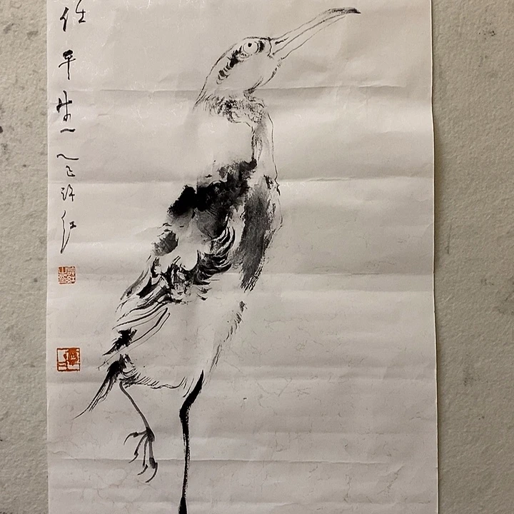 国画水墨丹青画卷作品