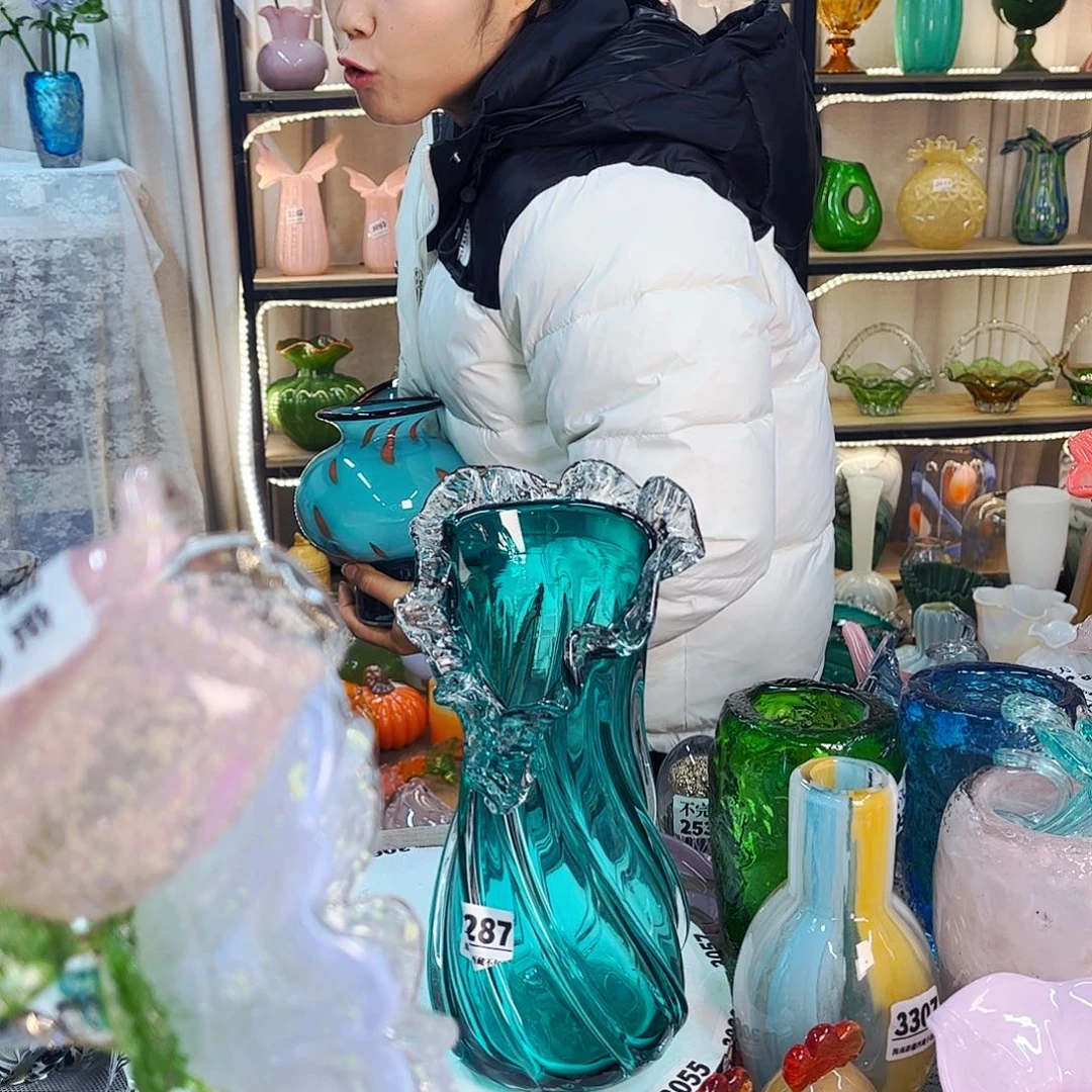 琉璃花瓶摆件家悦美居