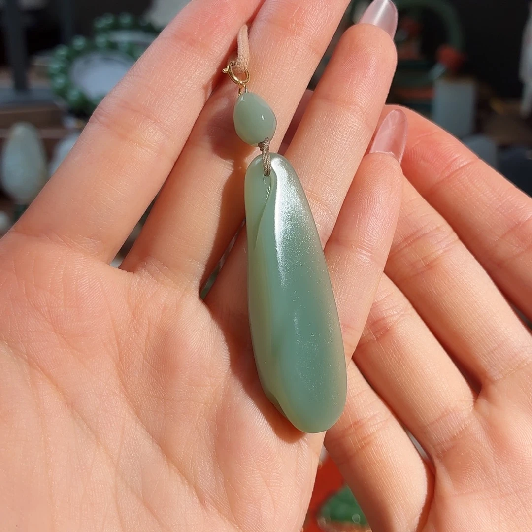 和田玉未镶嵌颈饰T