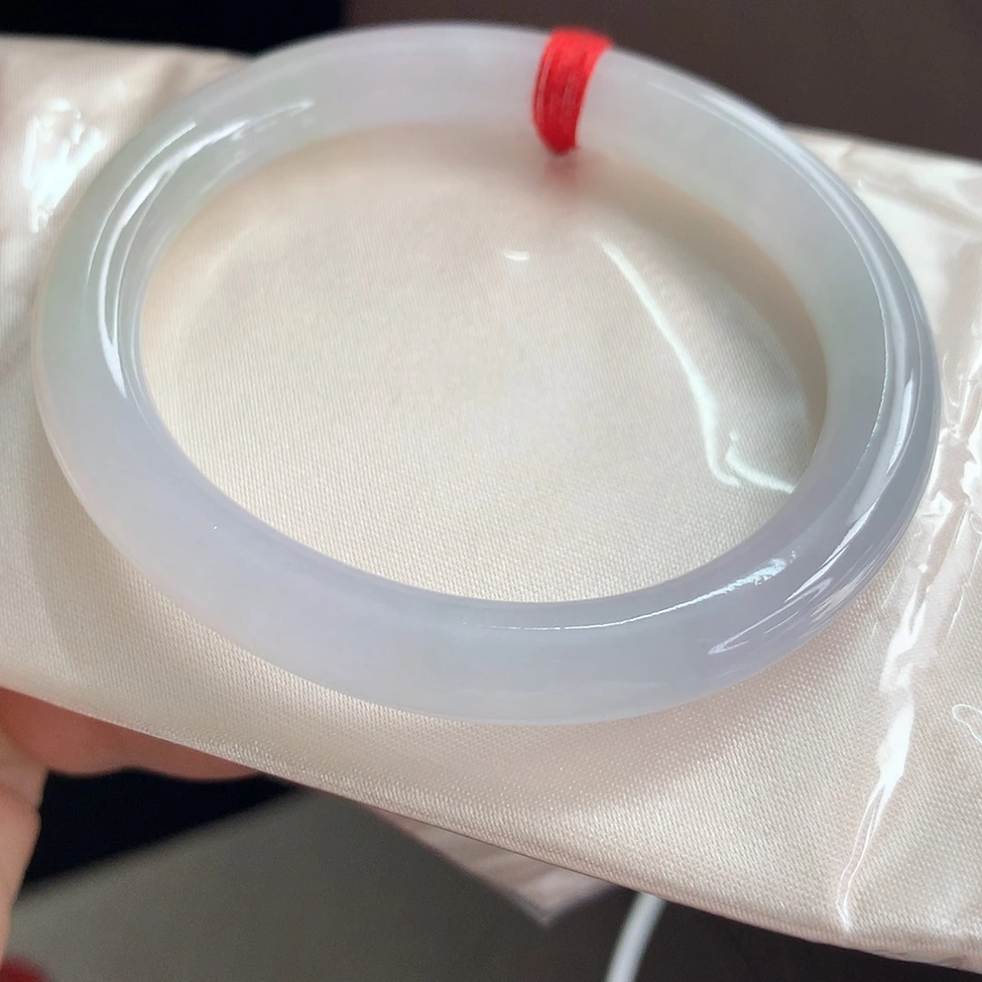 未镶嵌手镯翡翠，49号圆条贵妃，正圈戴54.55