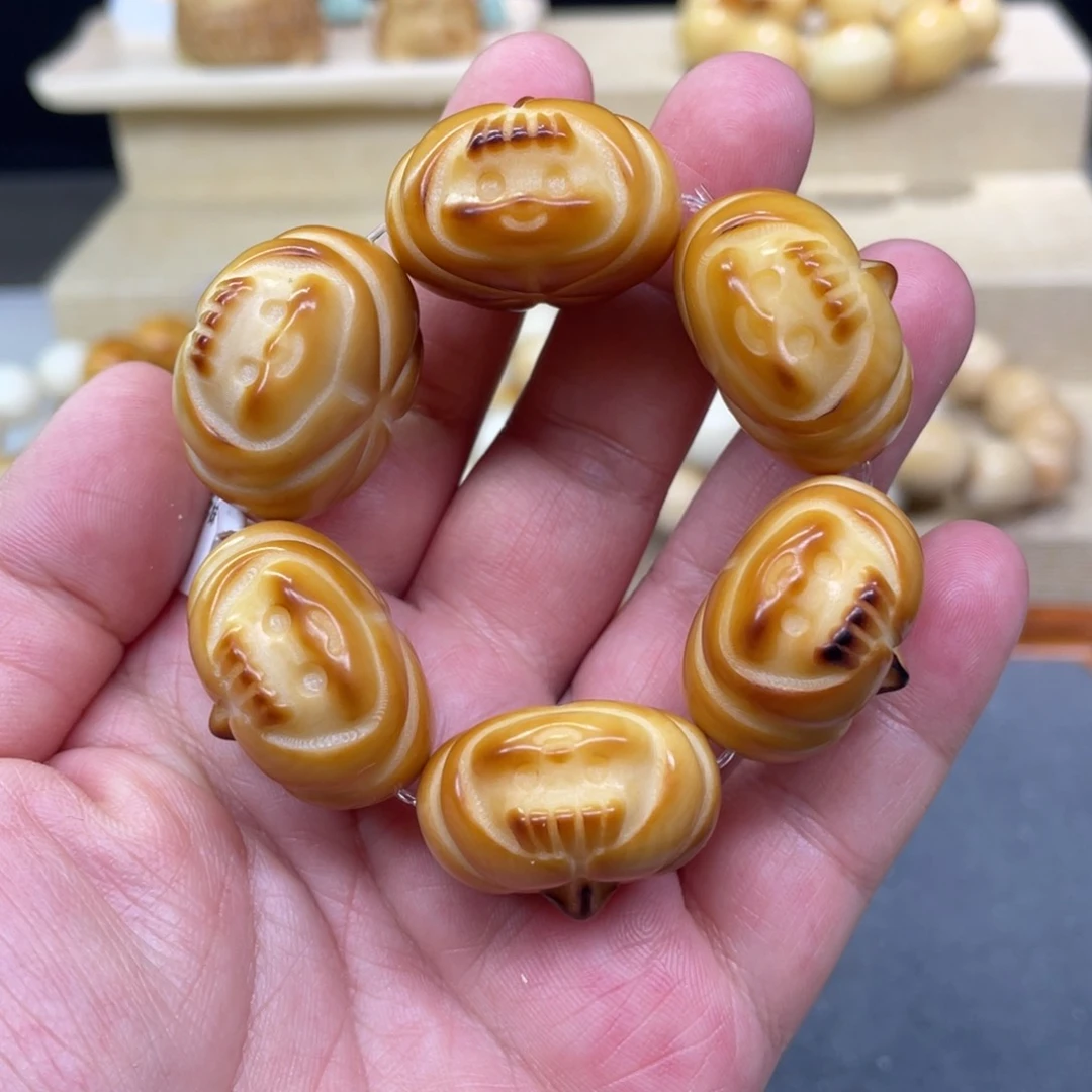 菩提根/象牙果手串南瓜多妹微瑕6-21-2