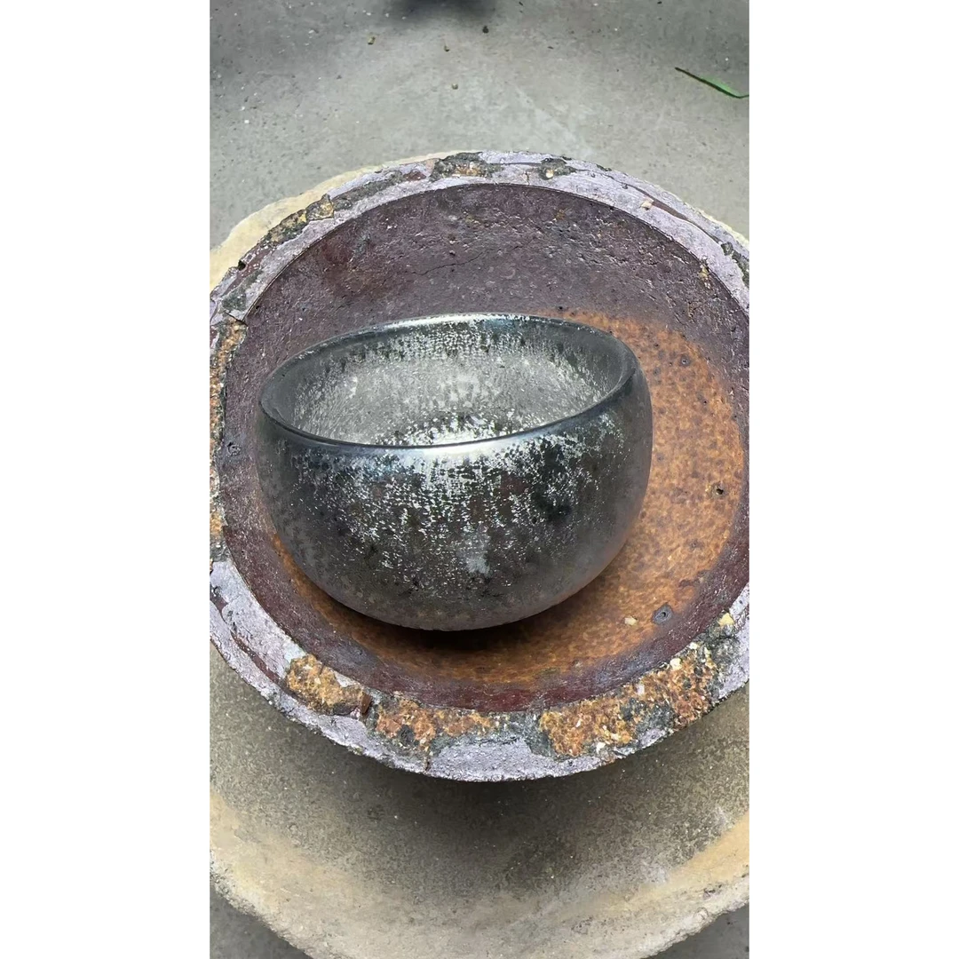 高端茶器银色油滴