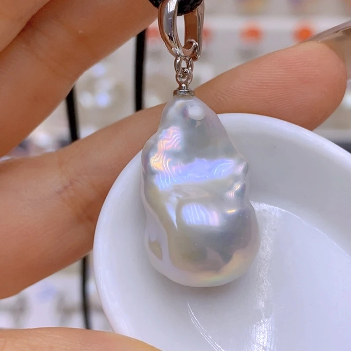 未镶嵌淡水珍珠吊坠(赠链)