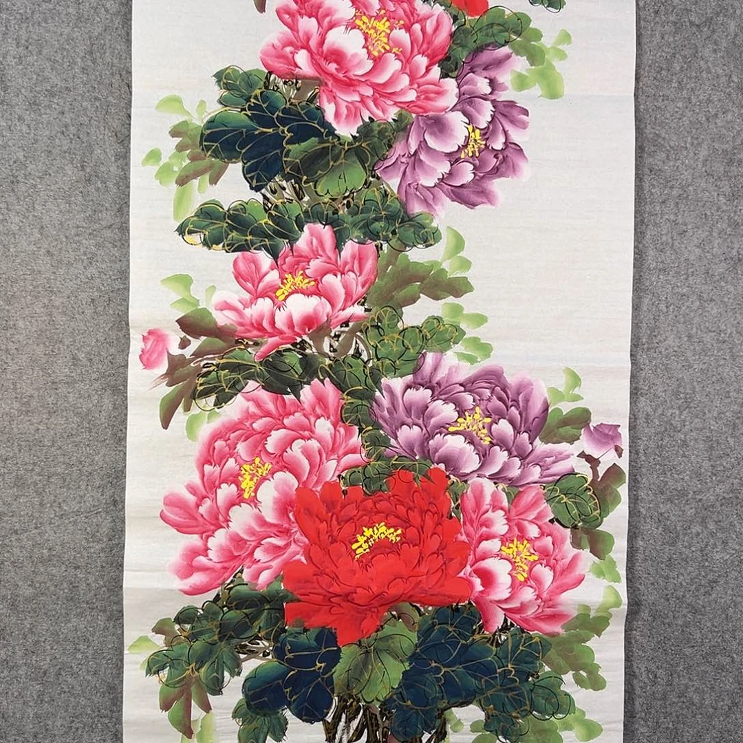 国画308 牡丹等植物生长于这里生长