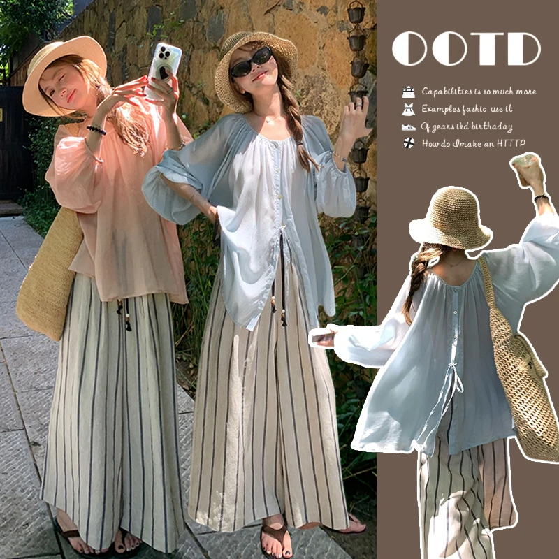 时尚辣妈孕妇装2025秋季新款上衣正反两穿松紧腰套装孕期穿搭爆款