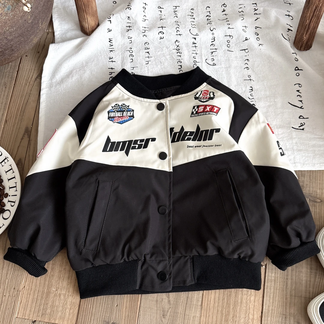 男童机车夹克春秋新款儿童洋气时髦秋冬男孩上衣童装宝宝炸街外套