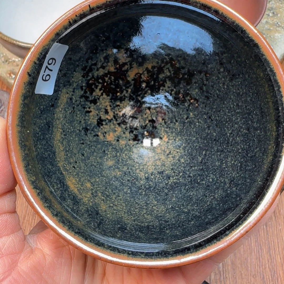 柴烧建盏茶盏茶杯679