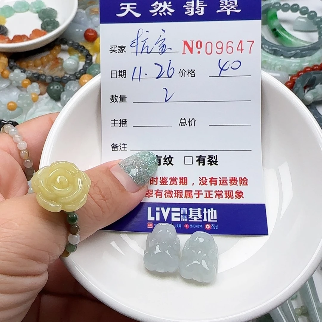 杭***宝翡翠未镶嵌颈饰55