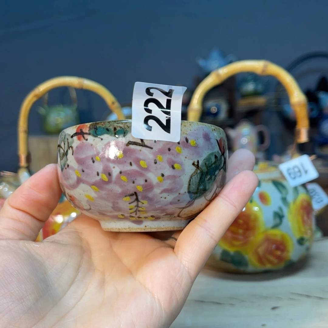 杯素浅陶瓷手工手绘