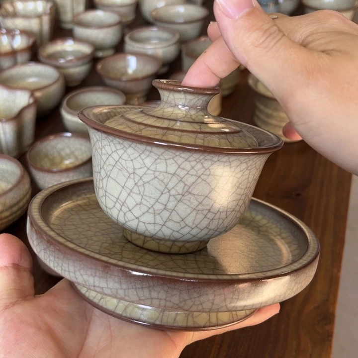 蒋加宝 传世哥窑 盖碗