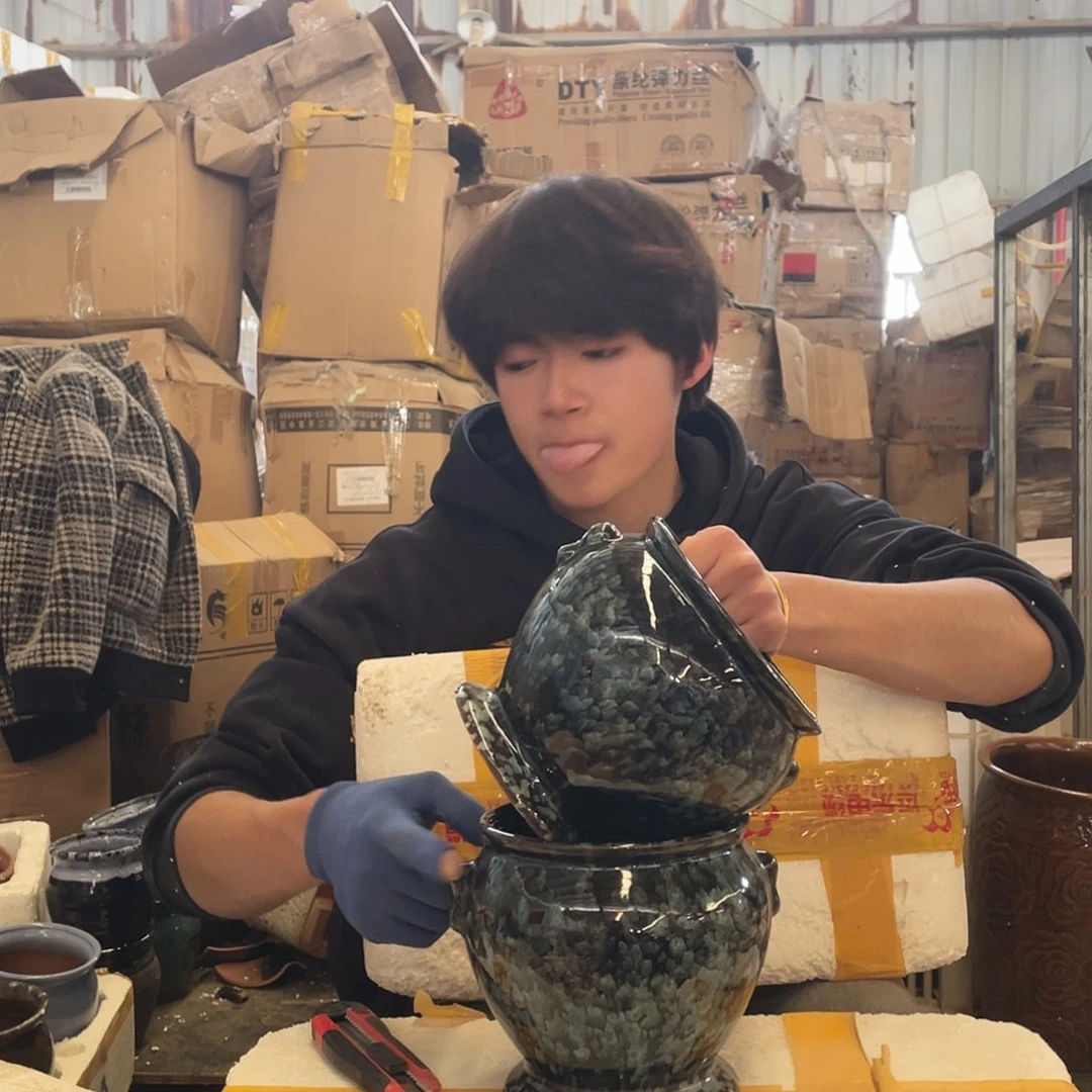 红陶宜兴紫砂粗陶花盆