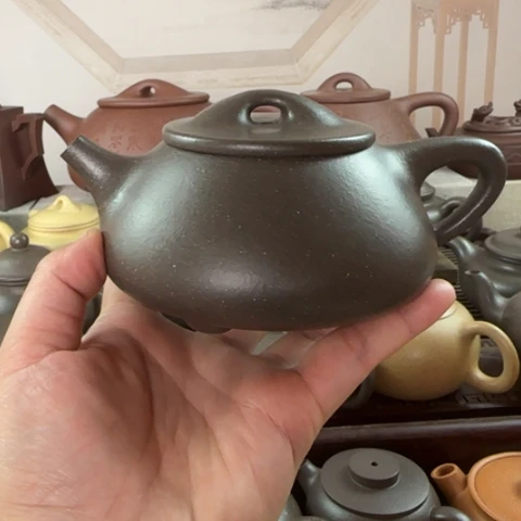 茶壶紫砂梨皮天青300cc