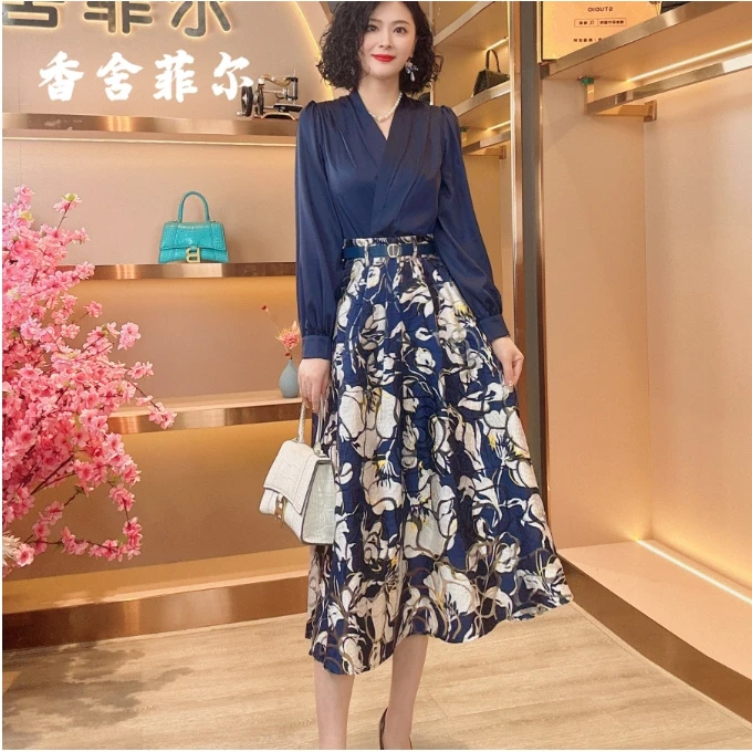 【薇薇】新款法式小众设计高级感气质时尚裙子-82360