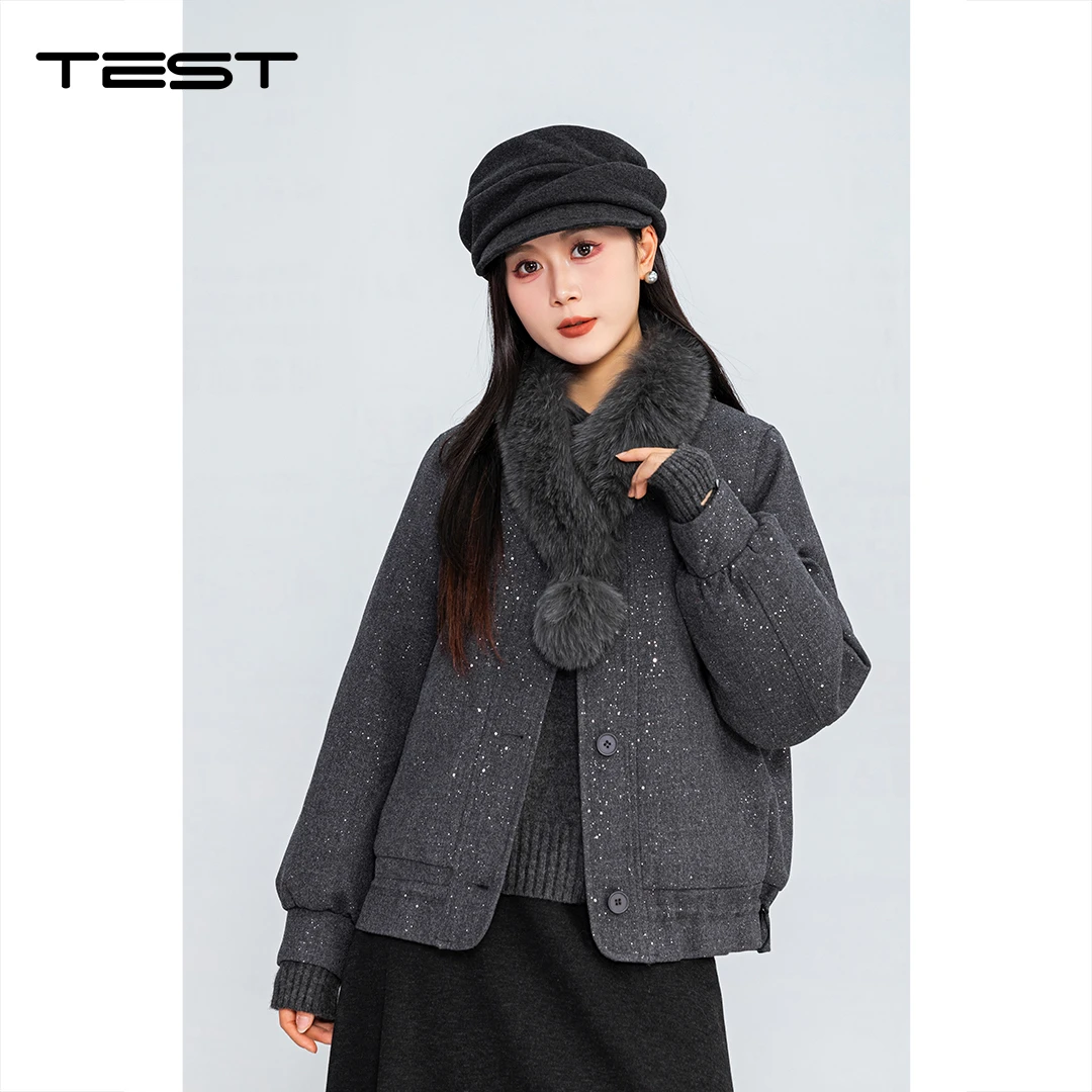 湖南她之蝶25冬2254208冬款短款羽绒服