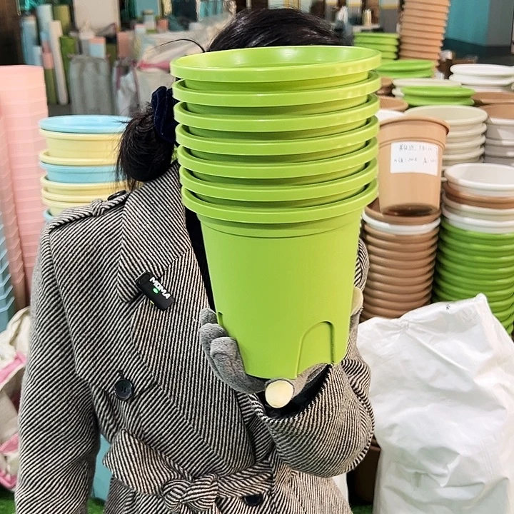 清仓圆形控根口15高15果绿色10个无托