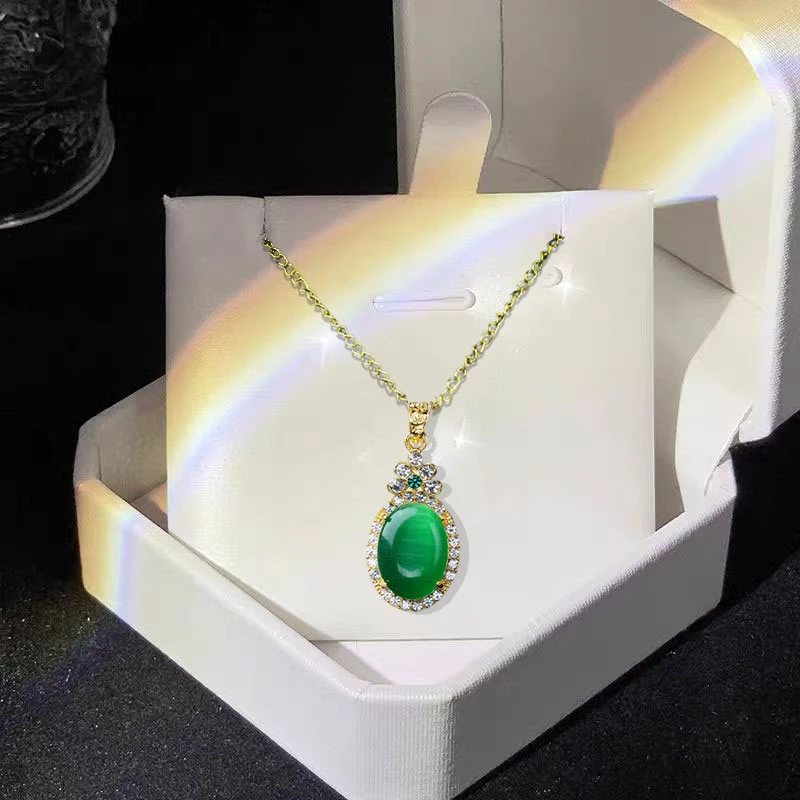 合金玻璃项链 项链复古风经典百搭（非卖品仅供展示）