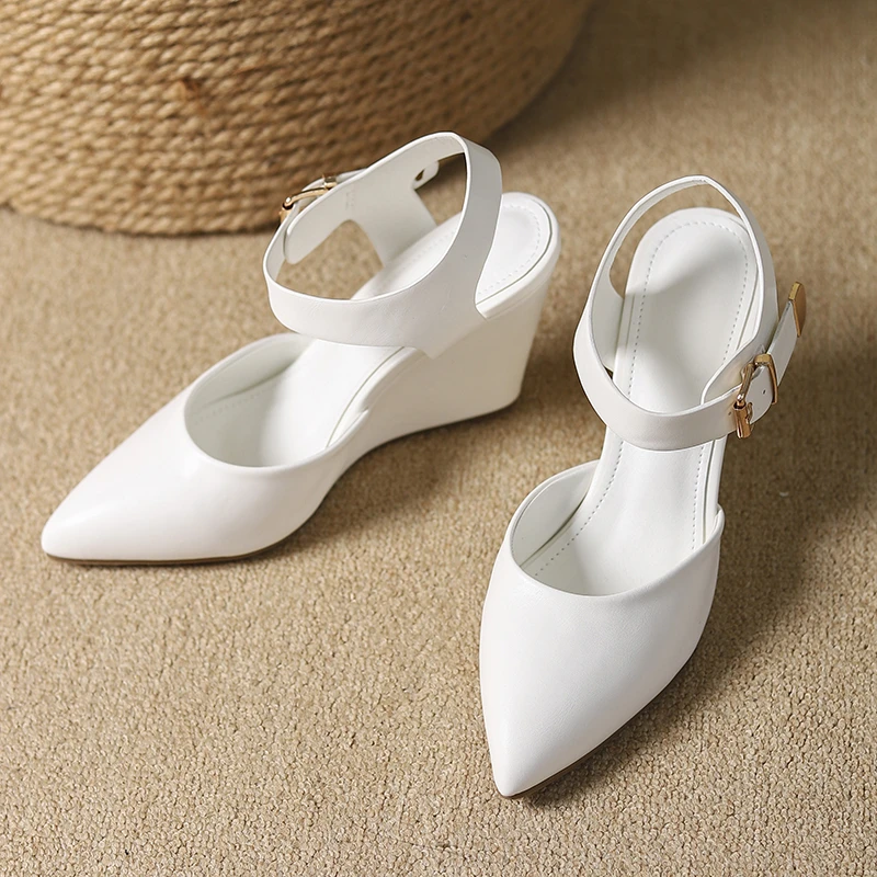 法式仙女风时尚高跟网红爆款一字带气质百搭夏季女款凉鞋