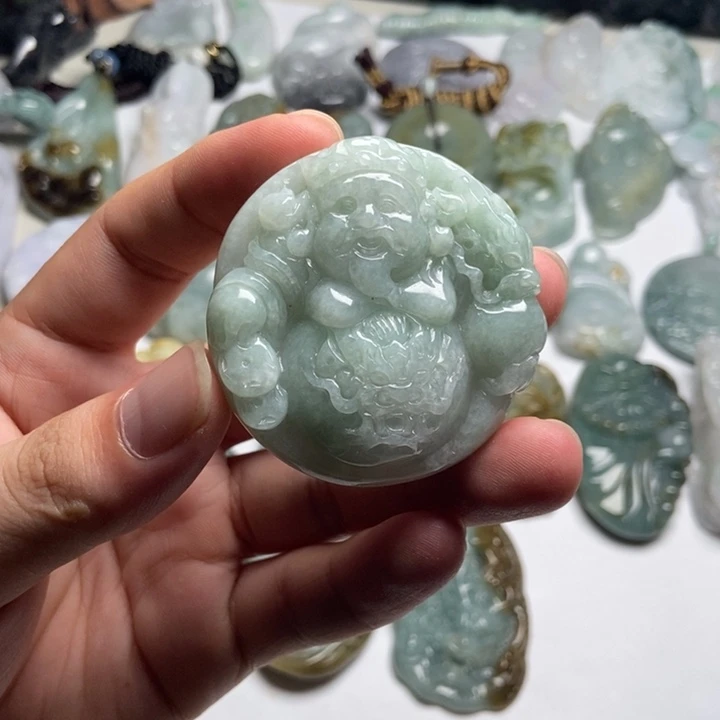 颈饰未镶嵌翡翠财爷43