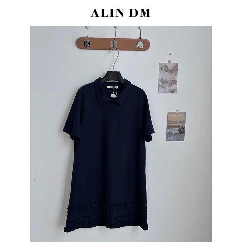 ALINDM【复古清风】大码微胖mm显瘦气质连衣裙-AG7500