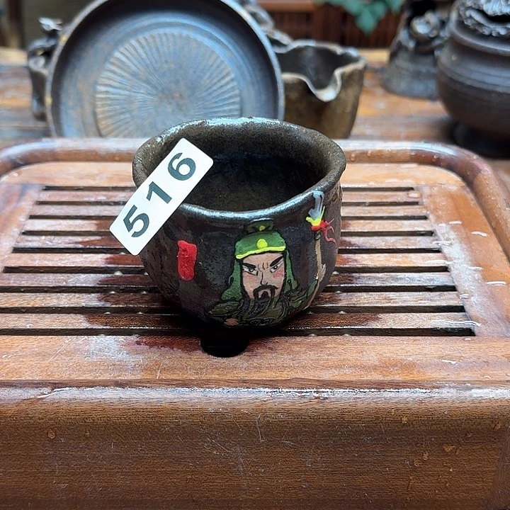 纯手工制作粗陶茶具