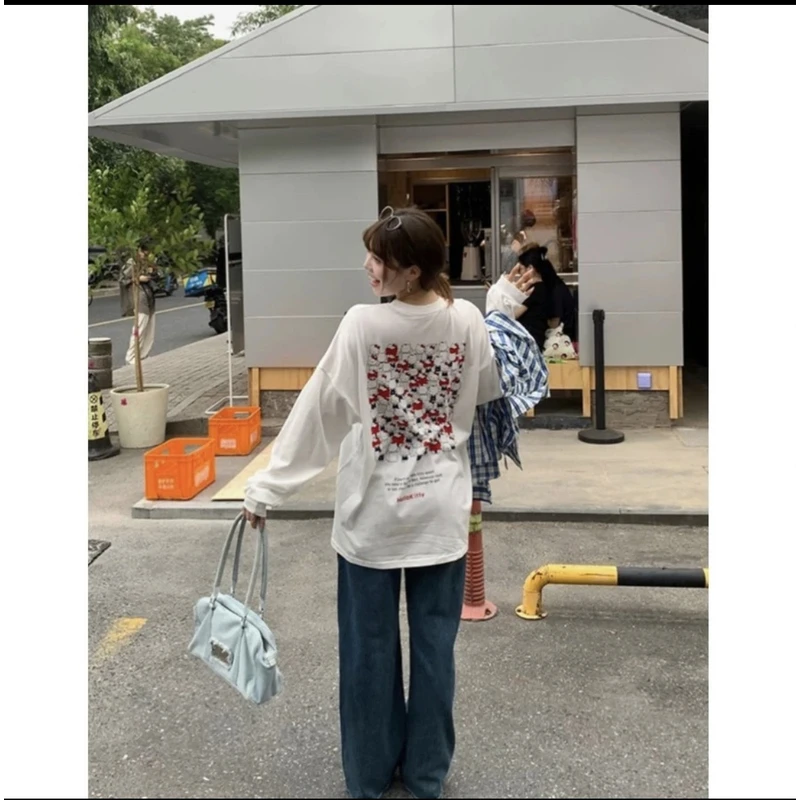 085【夏季新款】kitty图案百搭休闲长袖防晒T恤（250719001）