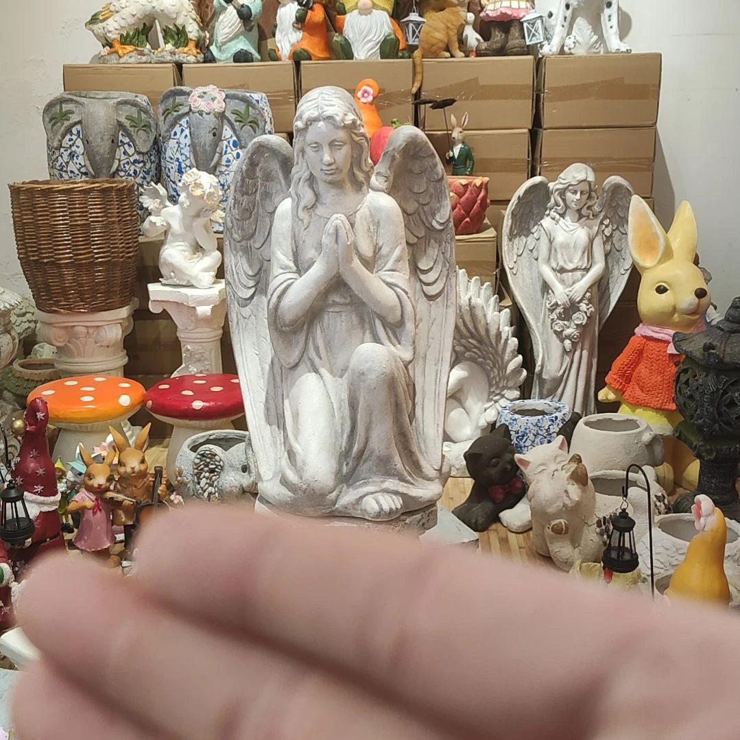 合成树脂氧化镁祈祷天使摆件