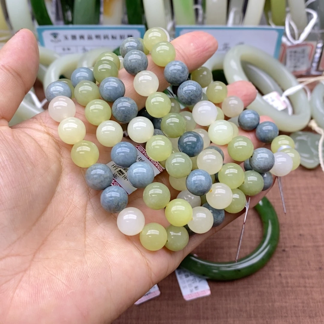 未镶嵌手串和田玉多样性拍一发一 卡10