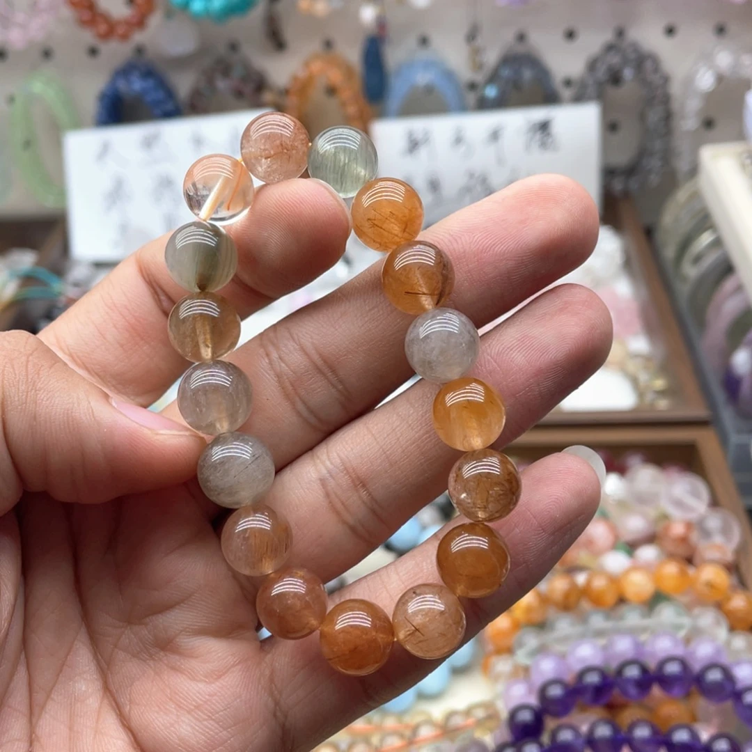 未镶嵌水晶手链11咪彩发晶