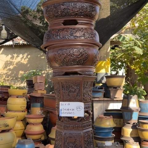 紫砂花盆特价特价包邮新款