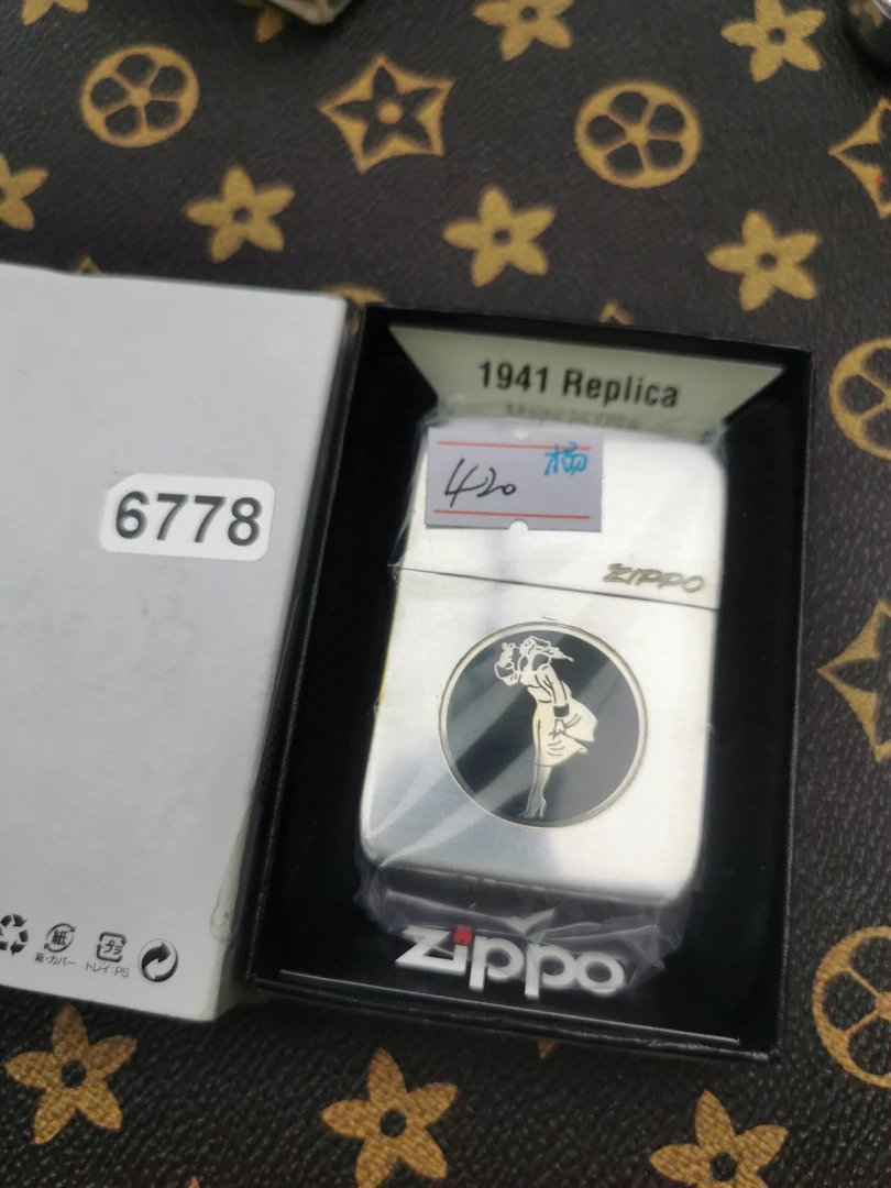 Zippo打火机回血02K镀银风女41-6778