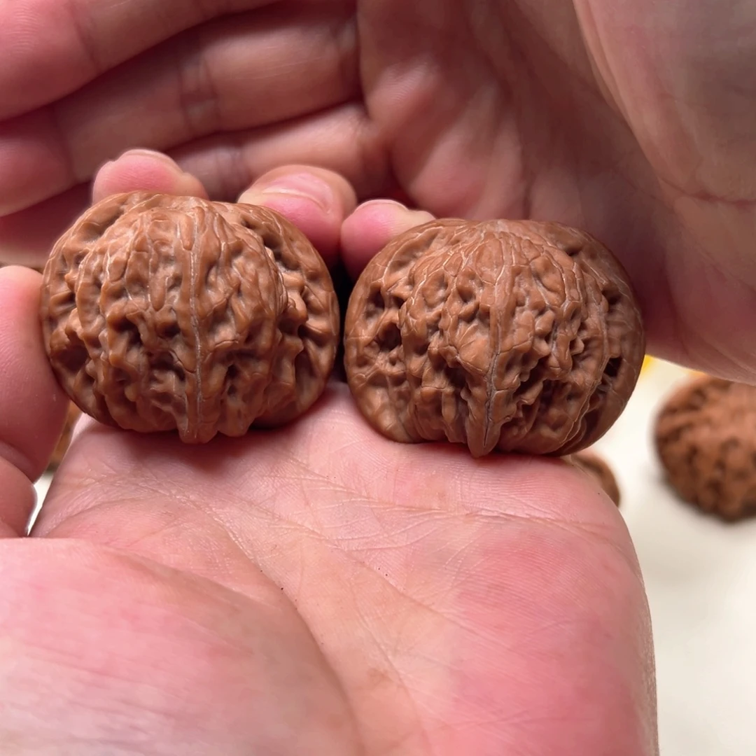 红***郭把件文玩核桃磨盘全品43➕