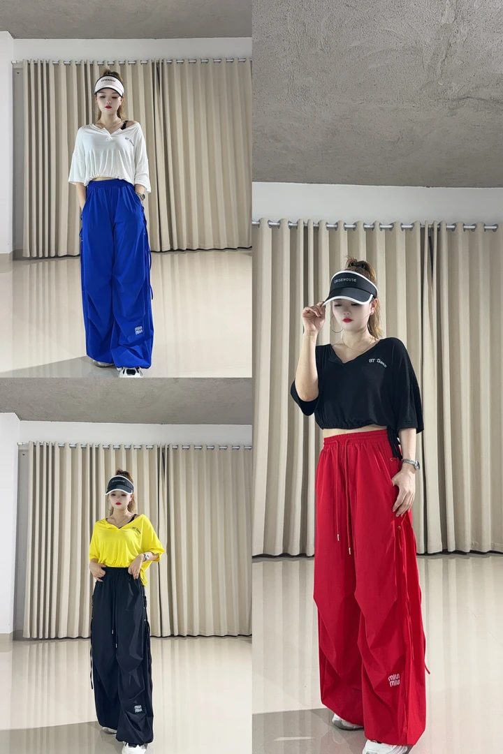 老师同款2567薄款工装裤夏季休闲纯色运动长裤设计师气质宽松