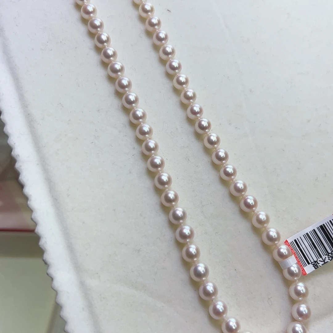 淡水珍珠颈饰银S925镶嵌7-8