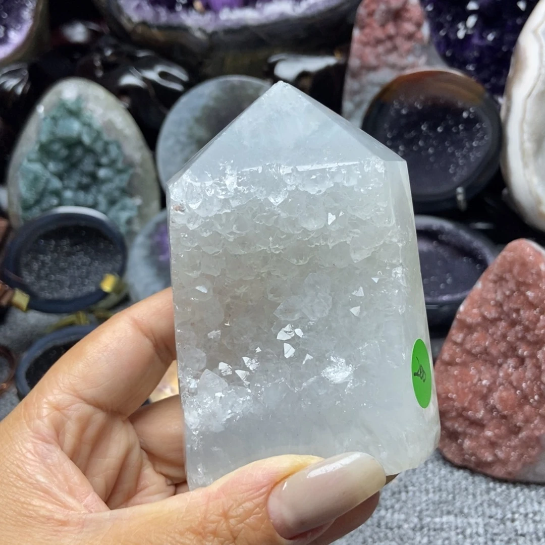 紫晶未镶嵌摆件水晶
