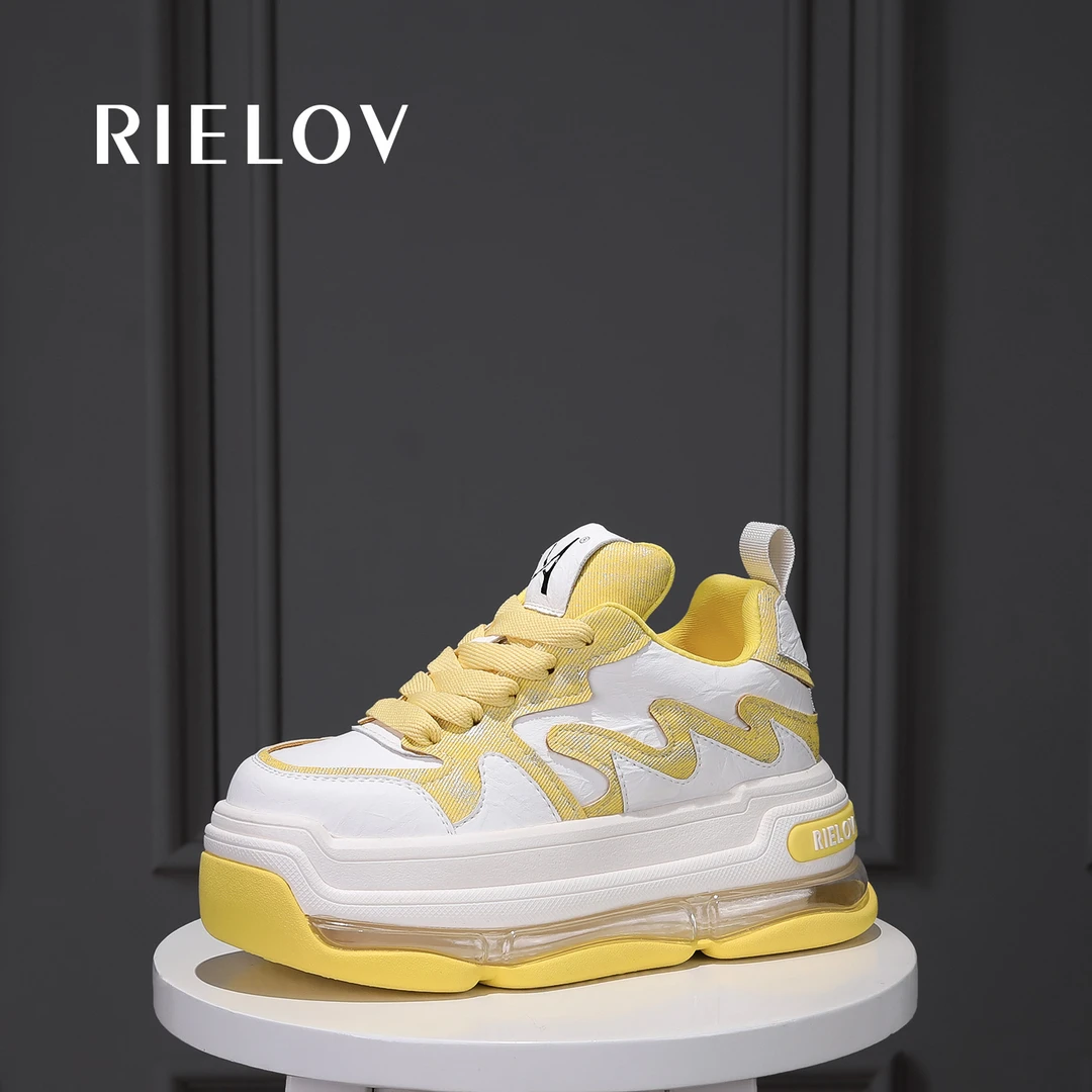 RIELOV【丽】增高7cm时尚潮流百搭女士休闲鞋26808