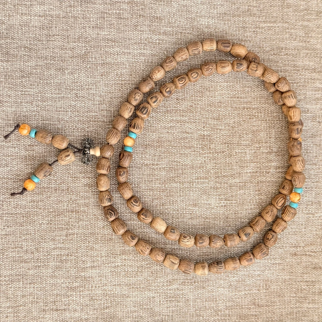 A249-鸡翅木多圈文玩木质手串脖挂