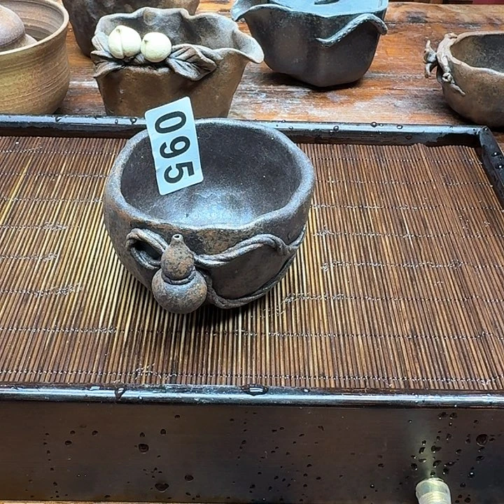 纯手工制作粗陶茶具