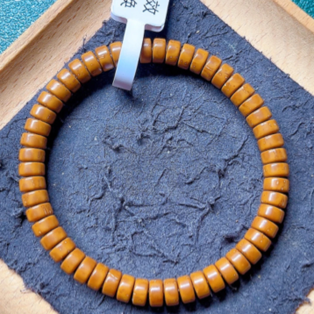 紫金鼠菩提实心鼠片手串