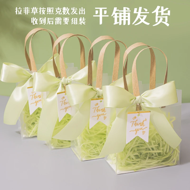 成人礼闺蜜实用PVC透明手提袋节日礼品袋伴手礼盒喜糖盒礼物盒子