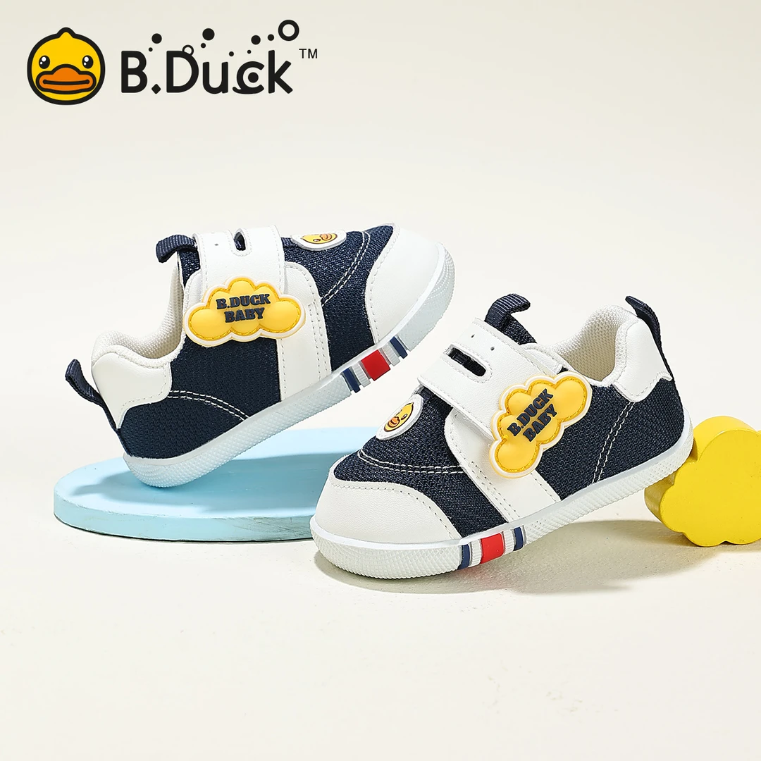 B.Duck小黄鸭2025春季新款童鞋透气学步男女童运动鞋(939)