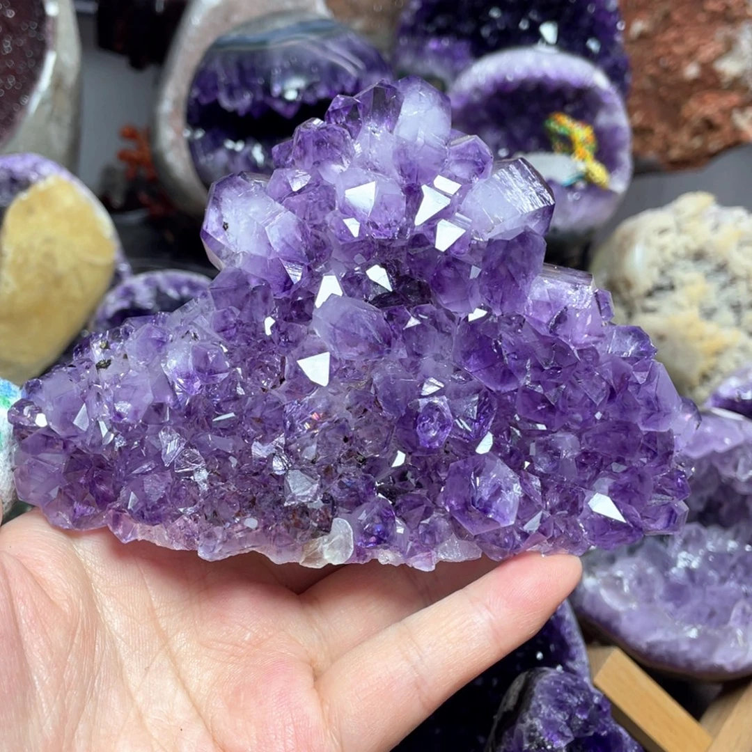 紫晶珠宝半成品未镶嵌捡漏