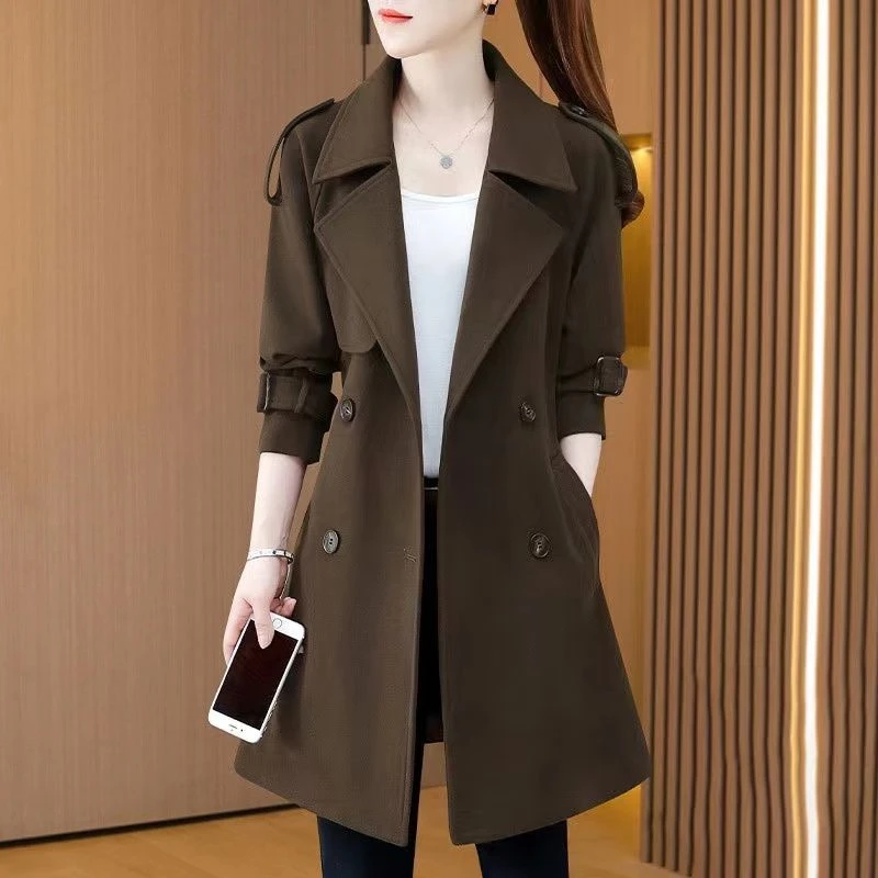 TSKM风衣外套女春秋款2025年新款爆款中长款高档时尚女士外套漂亮