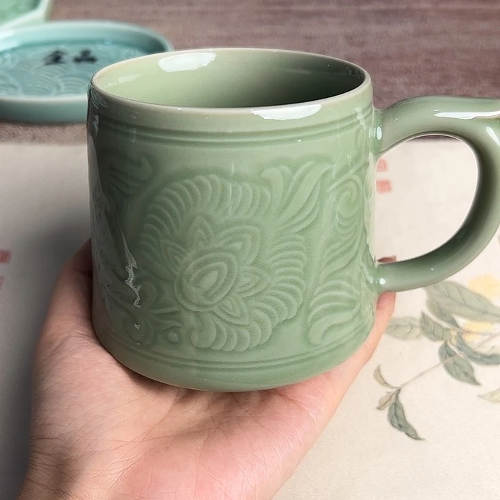 龙泉云间青瓷小米茶器