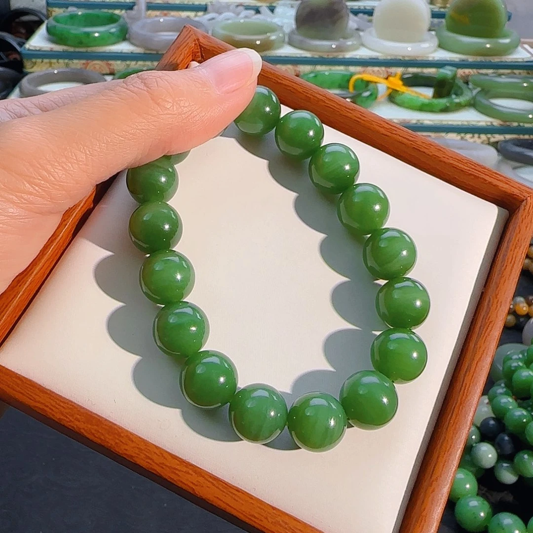 未镶嵌手串和田玉猫眼手串