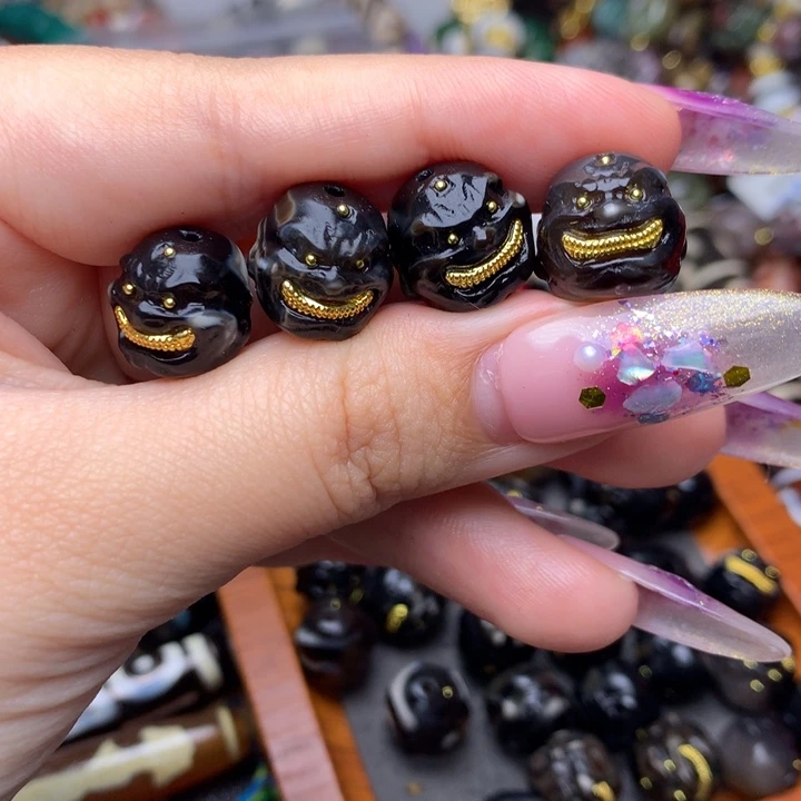 做****玛瑙/玉髓未镶嵌发一个