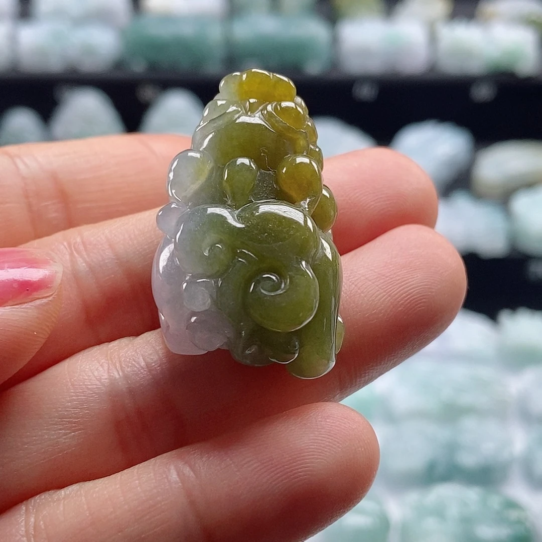 颈饰未镶嵌翡翠翡翠貔貅